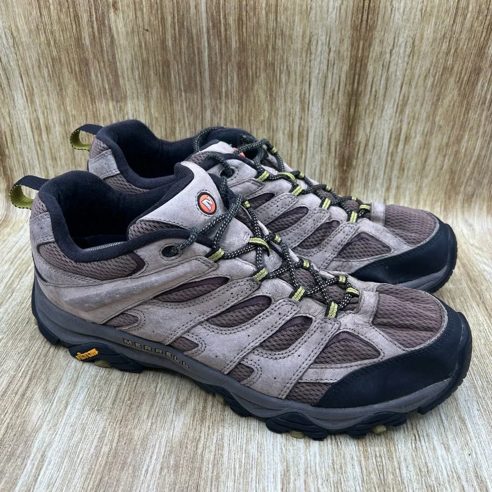 Merrell Moab 3 Hiking Shoes Men's Size 14 Walnut/Moss Suede Mesh Vibram J036285